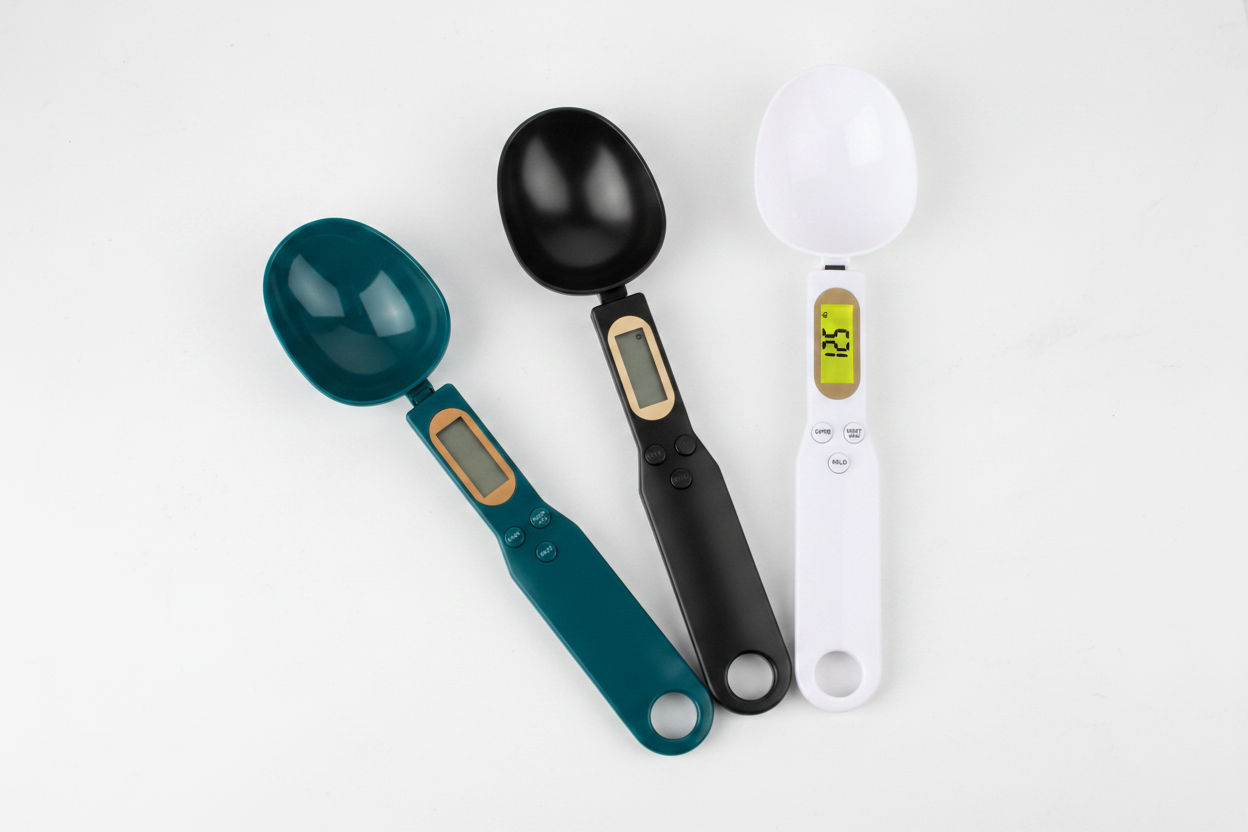 Three Digital Measuring Spoons